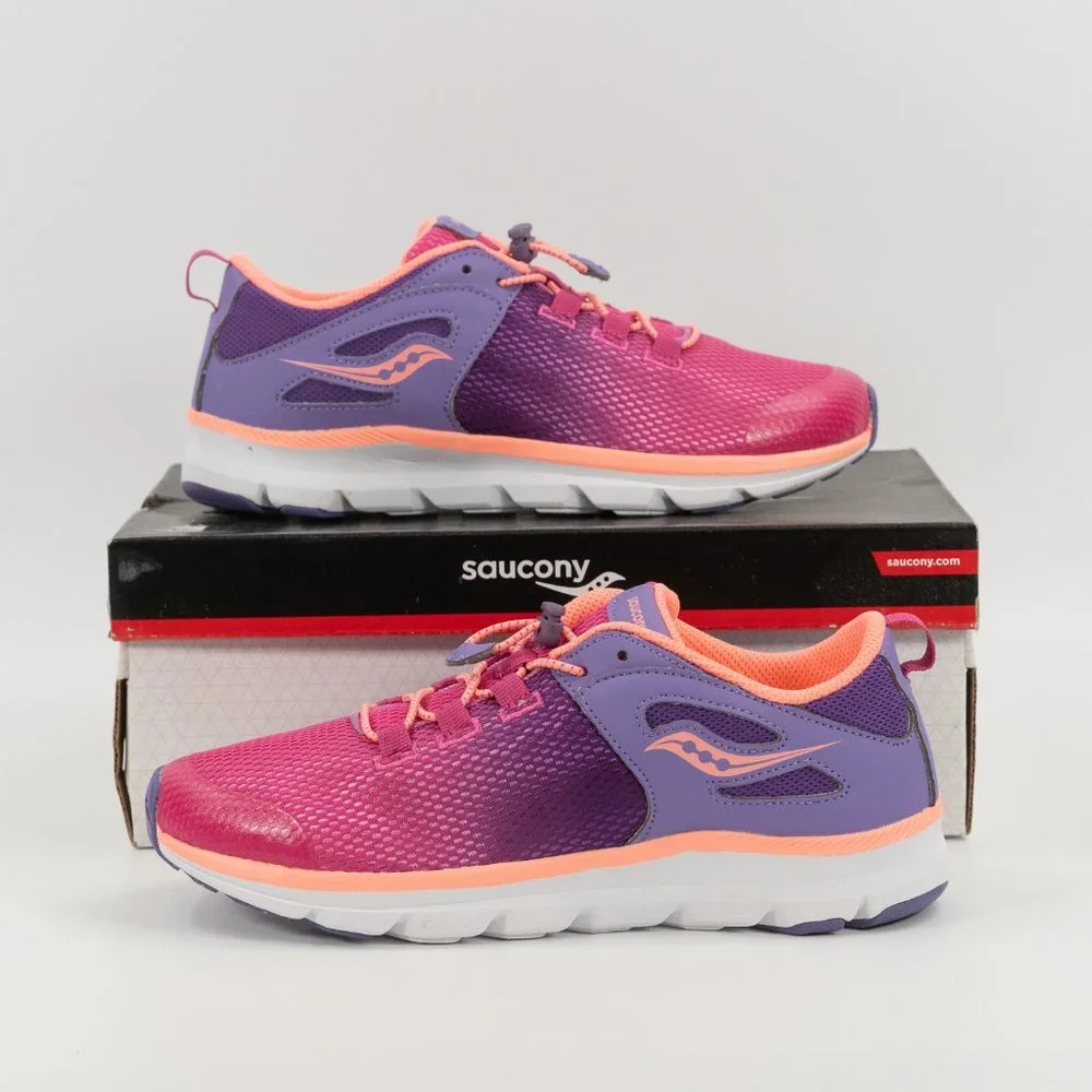 Saucony YOUTH Fusion Purple Pink Running SK161683 Multi Size 4 - 7